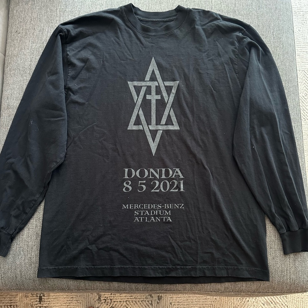 Donda Black Graphic Long Sleeve Shirt